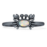 Oxidized Crab Ring