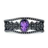 Oxidized Filigree Ring