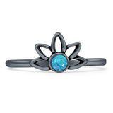 Oxidized Floral Ring