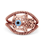 Hamsa Hand Evil Eye Ring