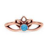 Oxidized Lotus Ring