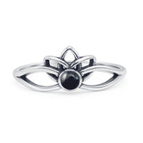 Oxidized Lotus Ring
