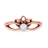 Oxidized Lotus Ring