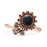 Oxidized Flower & Bee Oxidized Ring