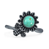 Oxidized Flower & Bee Oxidized Ring