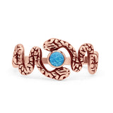 Oxidized Snake Ring