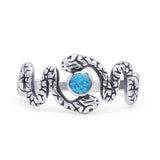 Oxidized Snake Ring