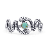 Oxidized Snake Ring
