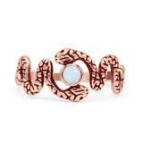 Oxidized Snake Ring