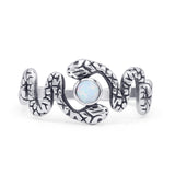 Oxidized Snake Ring