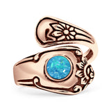 Oxidized Silver Spoon Oxidized Ring