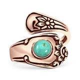 Oxidized Silver Spoon Oxidized Ring