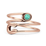 Oxidized Safety Pin Oxidized Ring