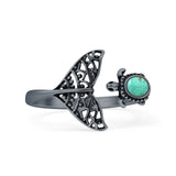 Turtle & Whale Tail Ring