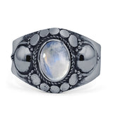 Oxidized Bali Ring