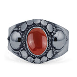 Oxidized Bali Ring