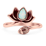 Pear Lotus Ring
