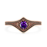 Beaded Halo Chevron Ring