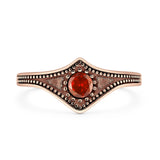 Beaded Halo Chevron Ring