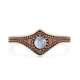 Beaded Halo Chevron Ring