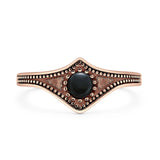 Beaded Halo Chevron Ring