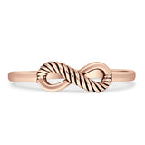 Infinity Rope Oxidized Ring