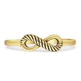 Infinity Rope Oxidized Ring
