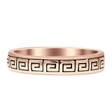 Aztec Design Greek Key Spiral Band