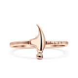 Hammer Ring Beaded Band
