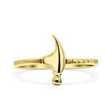 Hammer Ring Beaded Band