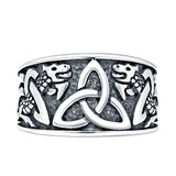 Triquetra Trinity Dragon Celtic Knot Ring