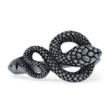 Oxidized Snake Ring