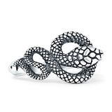 Oxidized Snake Ring