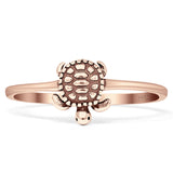 Turtle Ring Oxidized Band