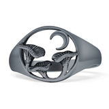 Octopus Tentacles Seawave Oxidized Ring