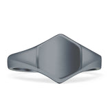 Geometric Hexagonal Signet Ring