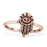 Hamsa Hand Evil Eye Ring
