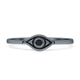 Oxidized Evil Eye Band