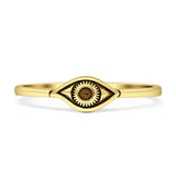 Oxidized Evil Eye Band