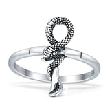 Oxidized Snake Ring