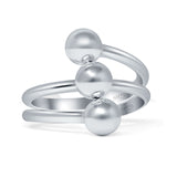 Three Ball Layered Ring