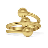 Three Ball Layered Ring