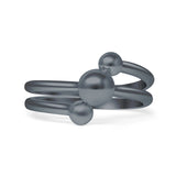 Three Ball Layered Ring