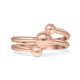 Three Ball Layered Ring