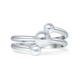Three Ball Layered Ring