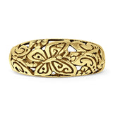 Oxidized Butterfly Ring