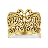 Filigree Butterfly Rings
