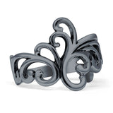 Oxidized Swirl Ring