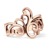 Oxidized Swirl Ring