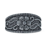 Oxidized Flower Ring
